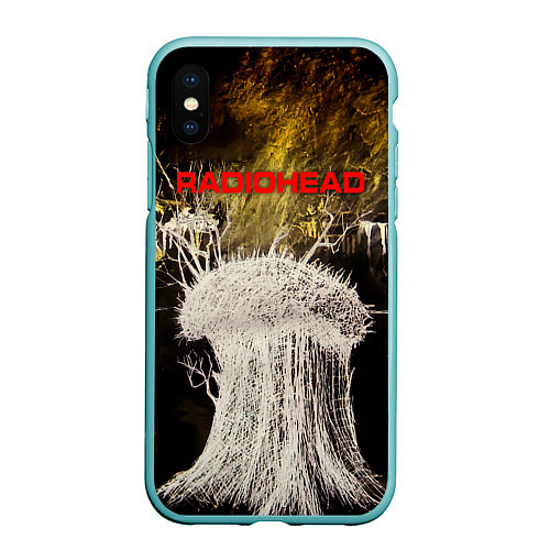 Чехол iPhone XS Max матовый College EP - Radiohead / 3D-Мятный – фото 1