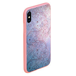 Чехол iPhone XS Max матовый Градиентный вьюнок, цвет: 3D-баблгам — фото 2