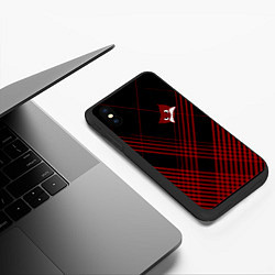 Чехол iPhone XS Max матовый RedMini HuggyWuggyPoppy Playtime, цвет: 3D-черный — фото 2