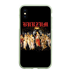Чехол iPhone XS Max матовый Burzum - Mythic Dawn, цвет: 3D-салатовый