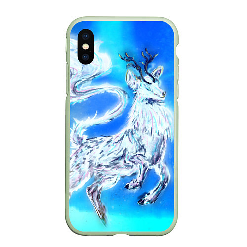 Чехол iPhone XS Max матовый Взрослый Твиг из мультфильма Hilda / 3D-Салатовый – фото 1