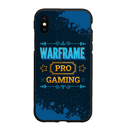 Чехол iPhone XS Max матовый Warframe Gaming PRO, цвет: 3D-черный