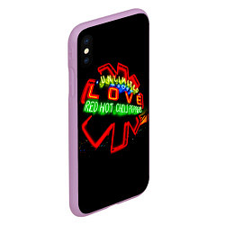 Чехол iPhone XS Max матовый Unlimited Love - Red Hot Chili Peppers, цвет: 3D-сиреневый — фото 2