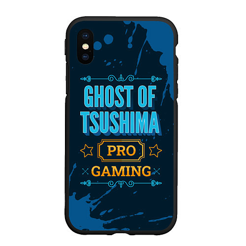 Чехол iPhone XS Max матовый Игра Ghost of Tsushima: PRO Gaming / 3D-Черный – фото 1