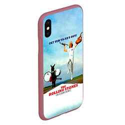 Чехол iPhone XS Max матовый Get Yer Ya-Yas Out! - The Rolling Stones, цвет: 3D-малиновый — фото 2