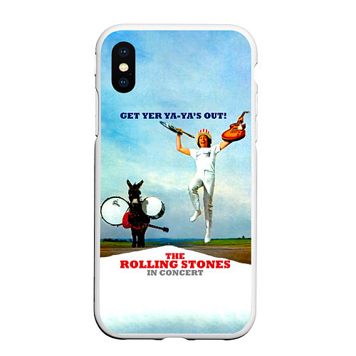 Чехол iPhone XS Max матовый Get Yer Ya-Yas Out! - The Rolling Stones / 3D-Белый – фото 1