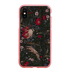 Чехол iPhone XS Max матовый Ботаника, цвет: 3D-баблгам