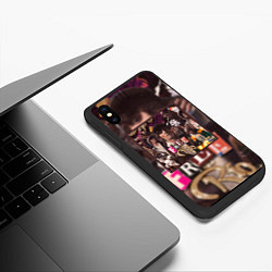 Чехол iPhone XS Max матовый OG BUDA FREERIO, цвет: 3D-черный — фото 2