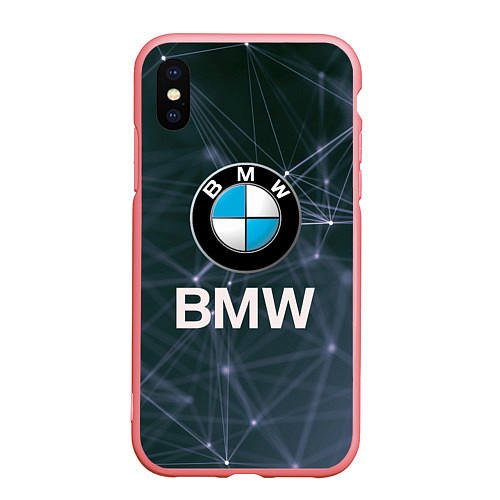 Чехол iPhone XS Max матовый БМВ - BMW Абстракция / 3D-Баблгам – фото 1