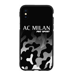 Чехол iPhone XS Max матовый МИЛАН Pro Sport Милитари, цвет: 3D-черный