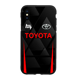 Чехол iPhone XS Max матовый TAYOTA SPORT ТАЙОТА, цвет: 3D-черный