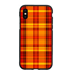 Чехол iPhone XS Max матовый SCOTTISH STYLE, цвет: 3D-черный