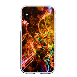 Чехол iPhone XS Max матовый Рождение новой звезды The birth of a new star, цвет: 3D-белый