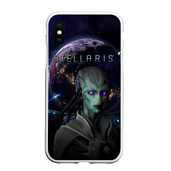 Чехол iPhone XS Max матовый STELLARIS СТЕЛЛАРИС, цвет: 3D-белый