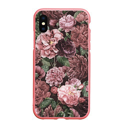 Чехол iPhone XS Max матовый Цветы Полные Любви, цвет: 3D-баблгам