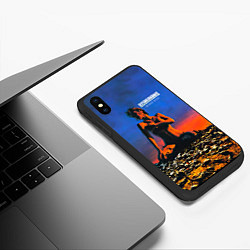 Чехол iPhone XS Max матовый Deadly Sting - Scorpions, цвет: 3D-черный — фото 2