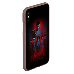 Чехол iPhone XS Max матовый ОЧЕНЬ СТРАННЫЕ ДЕЛА ST STRANGER THINGS, цвет: 3D-коричневый — фото 2