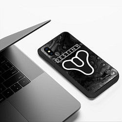 Чехол iPhone XS Max матовый DESTINY 2 Разводы, цвет: 3D-черный — фото 2