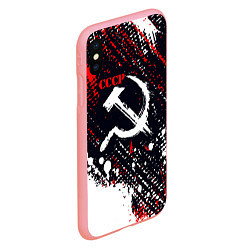 Чехол iPhone XS Max матовый USSR - СССР - СЕРП И МОЛОТ - КРАСКА, цвет: 3D-баблгам — фото 2