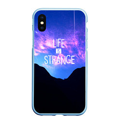 Чехол iPhone XS Max матовый Life Is Strange - абстракция, цвет: 3D-голубой