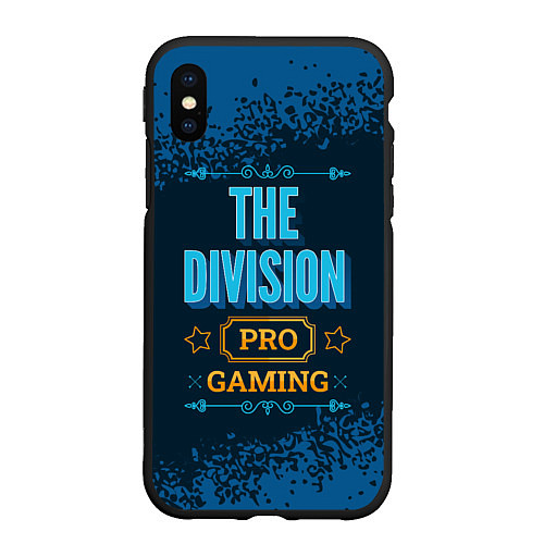 Чехол iPhone XS Max матовый Игра The Division: PRO Gaming / 3D-Черный – фото 1