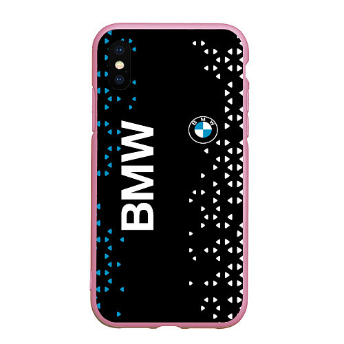 Чехол iPhone XS Max матовый BMW Абстракция / 3D-Розовый – фото 1