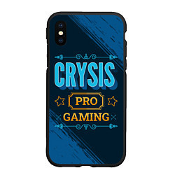 Чехол iPhone XS Max матовый Игра Crysis: PRO Gaming, цвет: 3D-черный