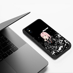 Чехол iPhone XS Max матовый ZERO TWO DARLING, цвет: 3D-черный — фото 2