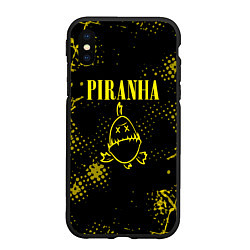 Чехол iPhone XS Max матовый Nirvana piranha