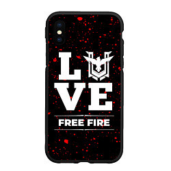 Чехол iPhone XS Max матовый Free Fire Love Классика