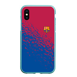 Чехол iPhone XS Max матовый Barcelona маленькое лого