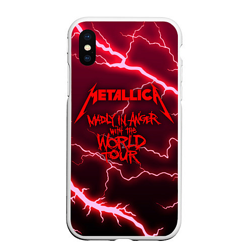 Чехол iPhone XS Max матовый Metallica Madly in Angel / 3D-Белый – фото 1