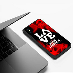 Чехол iPhone XS Max матовый Apex Legends Love Классика, цвет: 3D-черный — фото 2