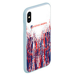 Чехол iPhone XS Max матовый АТЛЕТИКО МАДРИД ATLETICO MADRID краска, цвет: 3D-голубой — фото 2