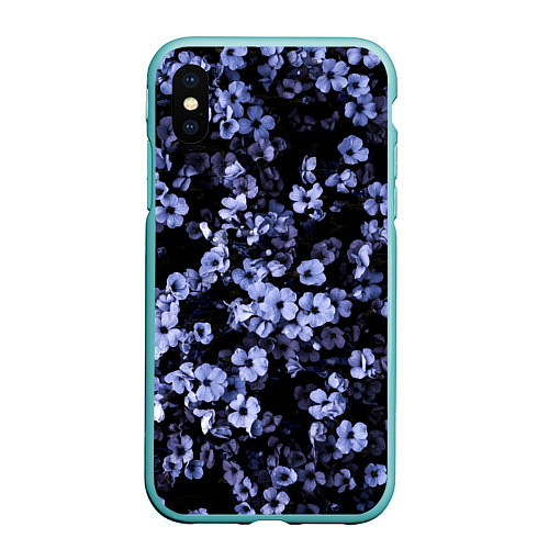 Чехол iPhone XS Max матовый Fascinating Aubrieta / 3D-Мятный – фото 1