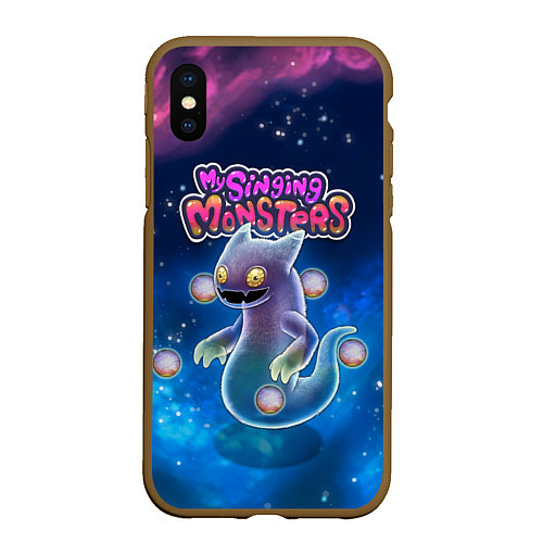 Чехол iPhone XS Max матовый My Singings monsters ВУЖАС GHAZT / 3D-Коричневый – фото 1