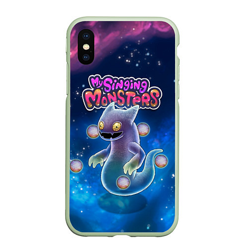 Чехол iPhone XS Max матовый My Singings monsters ВУЖАС GHAZT / 3D-Салатовый – фото 1