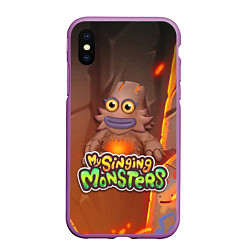 Чехол iPhone XS Max матовый My singing monsters ЛАВАТЁКА Kayna, цвет: 3D-фиолетовый