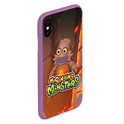 Чехол iPhone XS Max матовый My singing monsters ЛАВАТЁКА Kayna, цвет: 3D-фиолетовый — фото 2