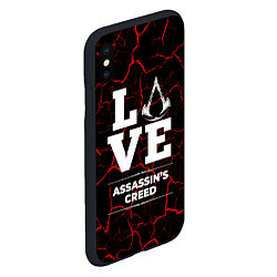 Чехол iPhone XS Max матовый Assassins Creed Love Классика, цвет: 3D-черный — фото 2