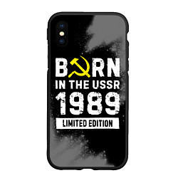 Чехол iPhone XS Max матовый Born In The USSR 1989 year Limited Edition