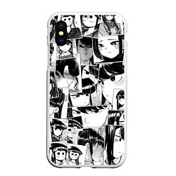 Чехол iPhone XS Max матовый Komi san pattern