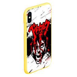 Чехол iPhone XS Max матовый БЕРСЕРК ГАТС BERSERK, цвет: 3D-желтый — фото 2