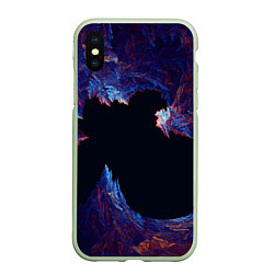 Чехол iPhone XS Max матовый Ледяной Коралловый Риф, цвет: 3D-салатовый