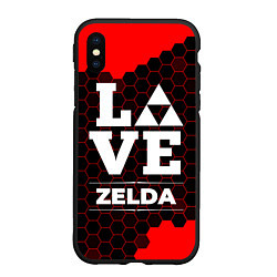 Чехол iPhone XS Max матовый Zelda Love Классика