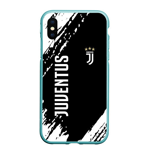 Чехол iPhone XS Max матовый Fc juventus фс ювентус / 3D-Мятный – фото 1