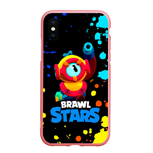 Чехол iPhone XS Max матовый Отис Otis Brawl Stars / 3D-Баблгам – фото 1