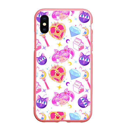 Чехол iPhone XS Max матовый Сейлор Мун Sailor Moon / 3D-Баблгам – фото 1