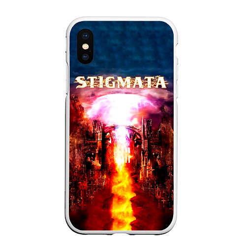Чехол iPhone XS Max матовый Stigmata альбом / 3D-Белый – фото 1