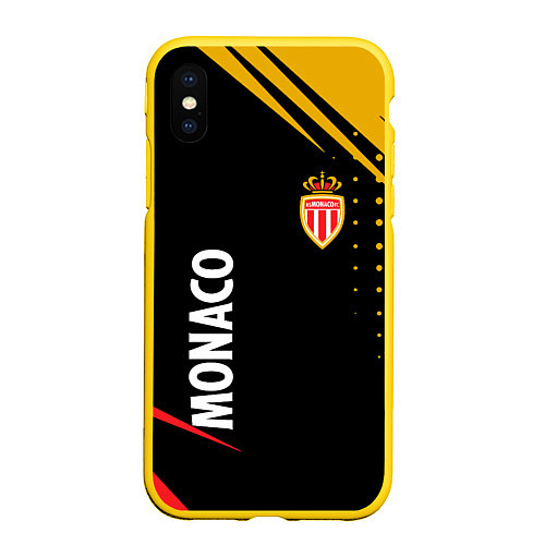 Чехол iPhone XS Max матовый Монако monaco / 3D-Желтый – фото 1